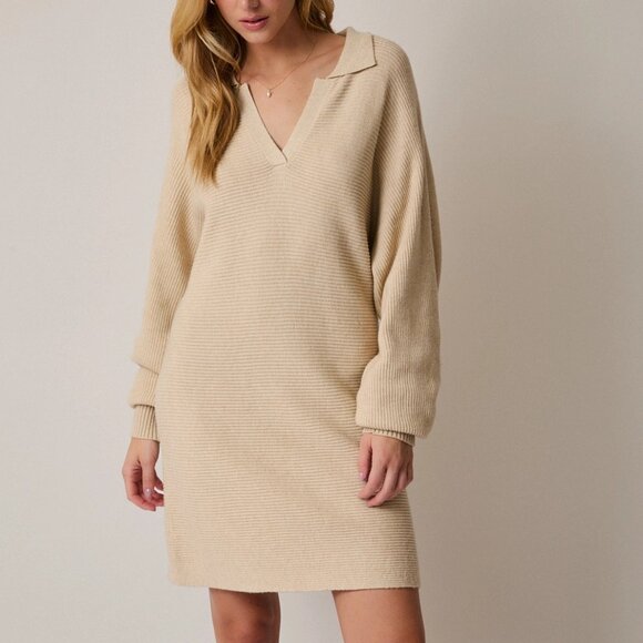 Kristin Collared Sweater Dress | Women's Fall and Winter Fashion | Thanksgiving - Picture 10 of 11